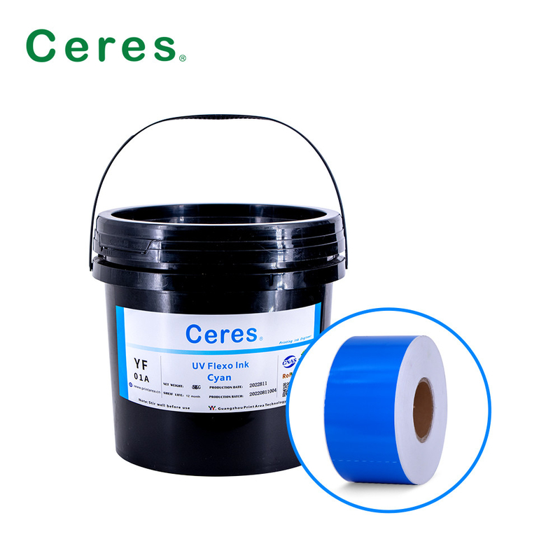 레이블 인쇄용 UV 플렉소 잉크 CMYK 및 판톤 색상