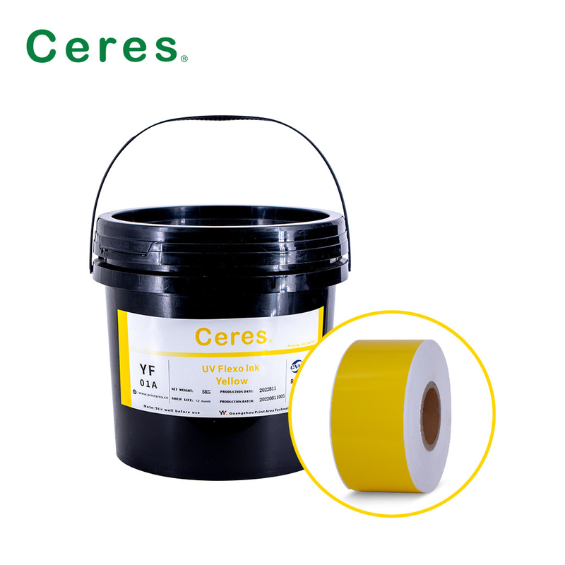 레이블 인쇄용 UV 플렉소 잉크 CMYK 및 판톤 색상