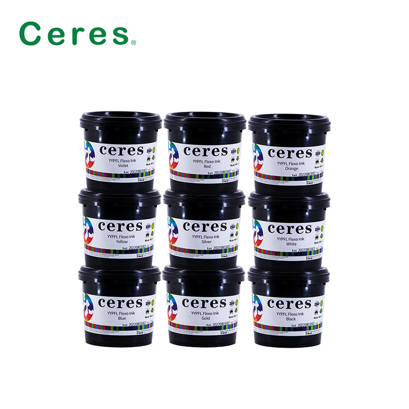 CMYK 색상 YYPFL 섬유 직물 리본용 플렉소 잉크