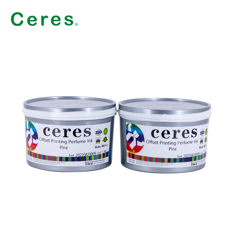 세레스 오프셋 인쇄 향수 잉크 소나무 맛 투명한 색상