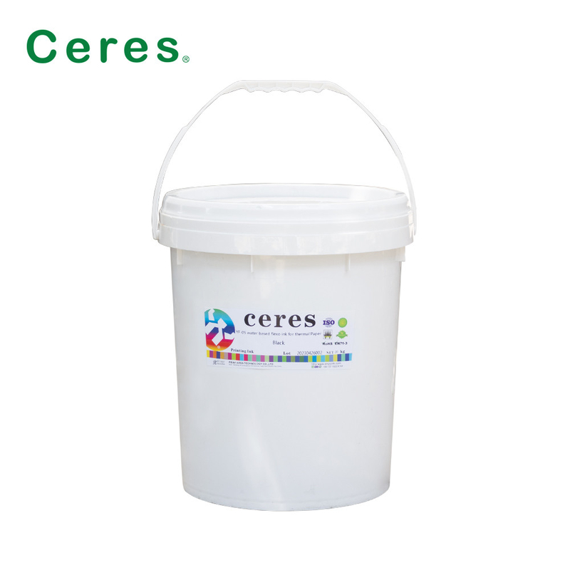 감열지를 위한 하이 컬러 밀도 물 기반을 둔 플레오스 잉크 20 Kg / 배럴당
