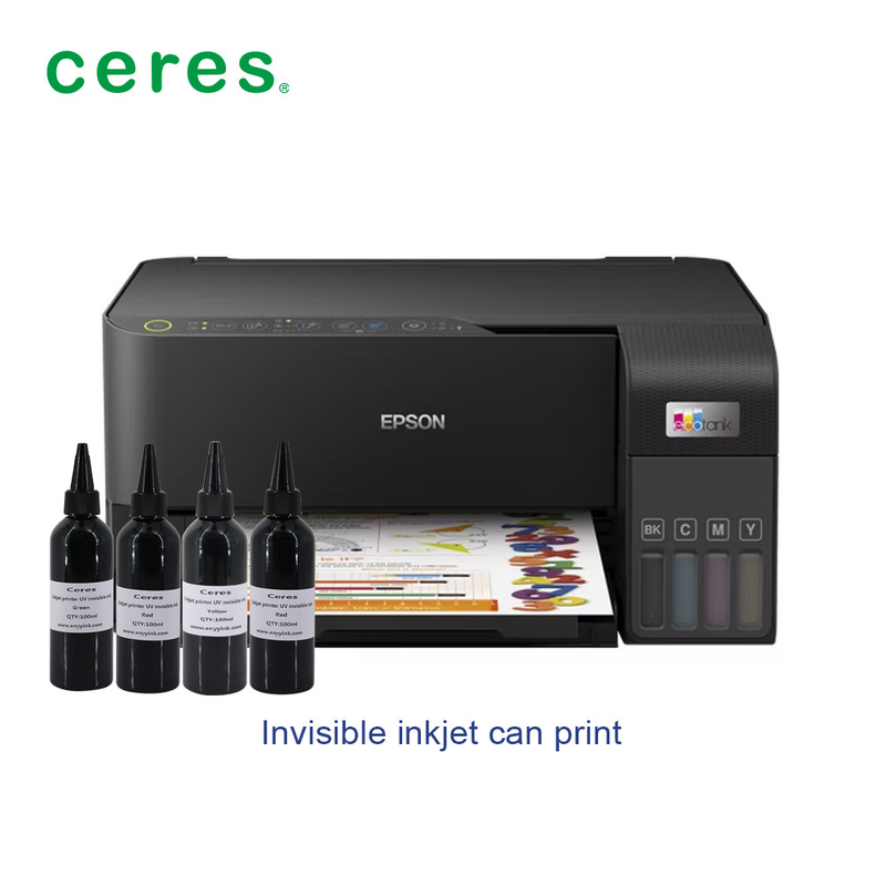 UV 보이지 않는 잉크를 위한 CMYK 컬러 잉크젯 프린터