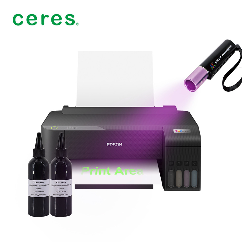 UV 보이지 않는 잉크를 위한 CMYK 컬러 잉크젯 프린터