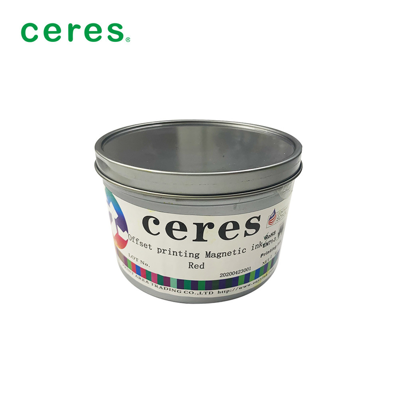 오프셋 자기 인쇄 잉크 빨간색 색상 1Kg / 캔 정상 건조