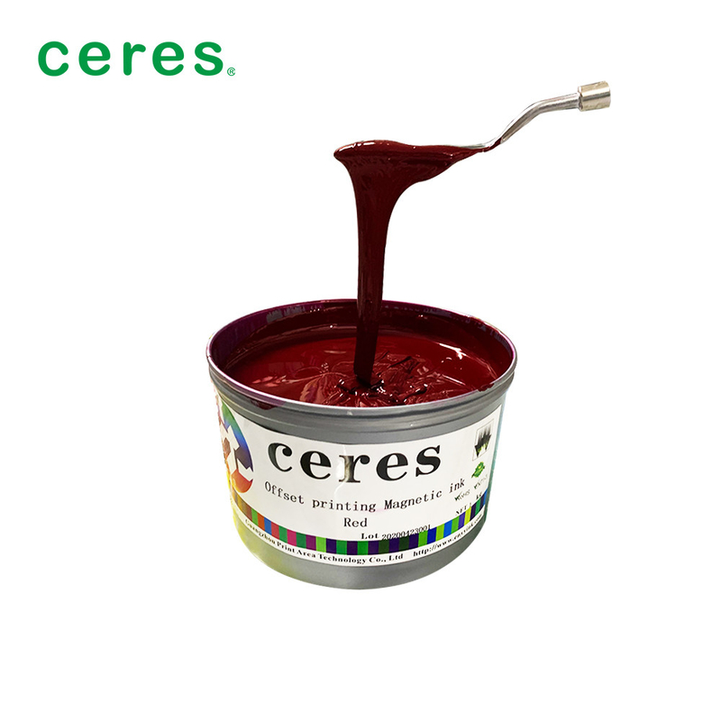 오프셋 자기 인쇄 잉크 빨간색 색상 1Kg / 캔 정상 건조