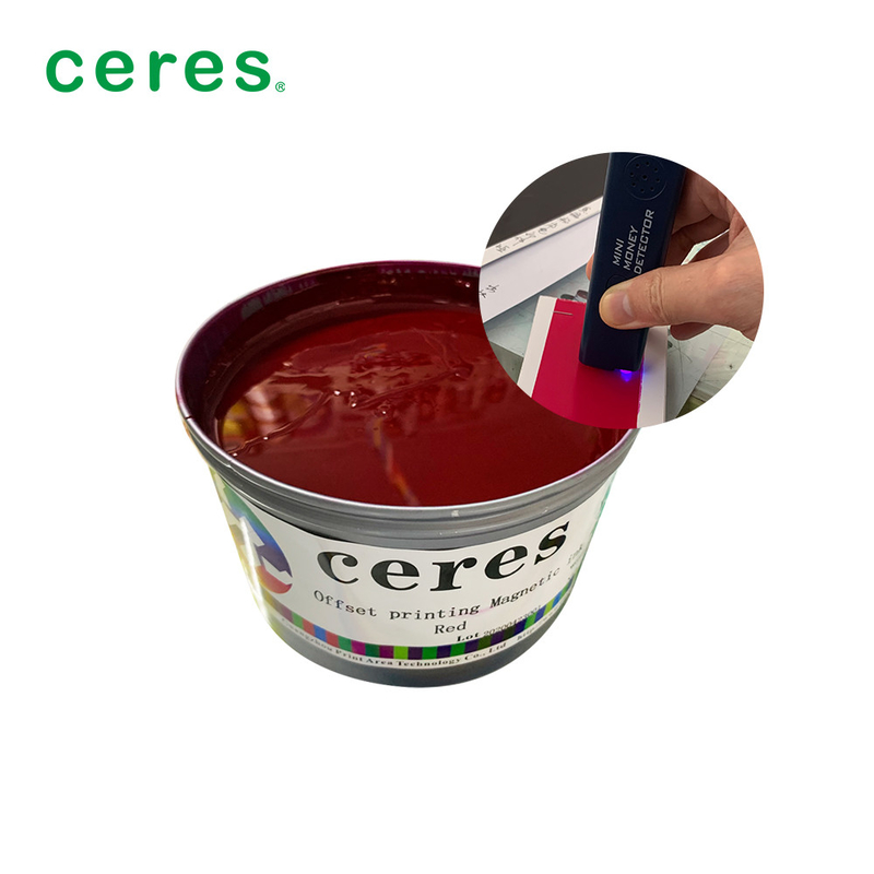 오프셋 자기 인쇄 잉크 빨간색 색상 1Kg / 캔 정상 건조