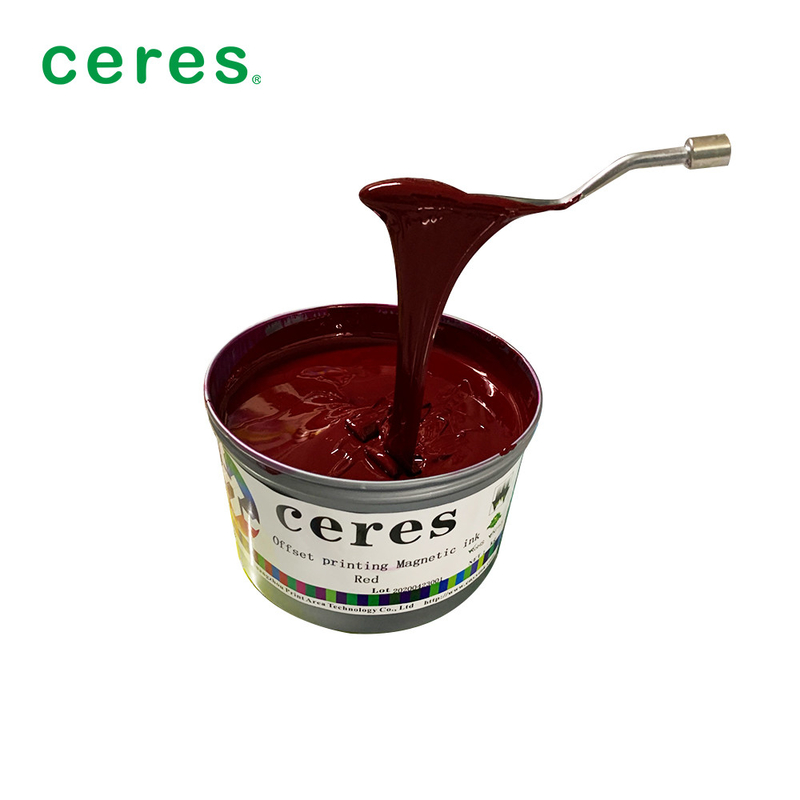 오프셋 자기 인쇄 잉크 빨간색 색상 1Kg / 캔 정상 건조
