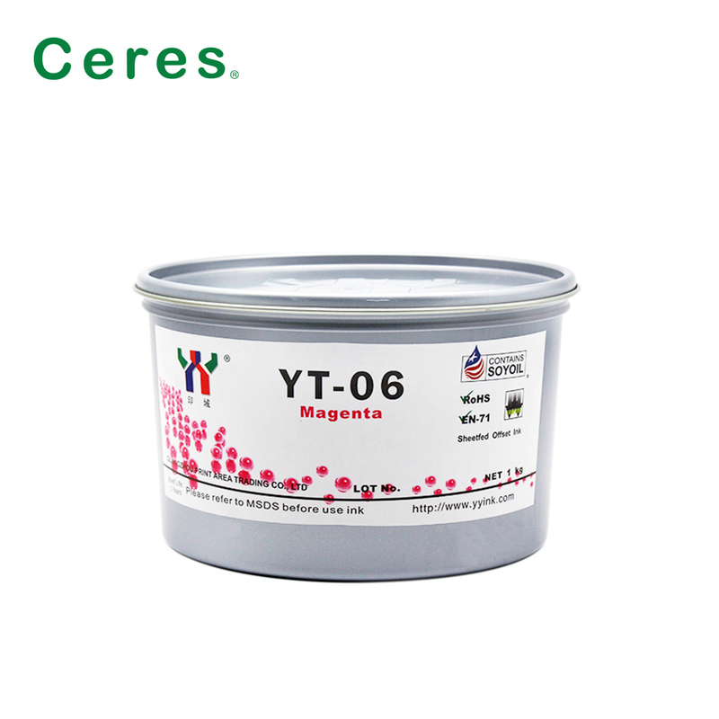 세레스 YT-06 멜라민용 솔벤트 기반 오프셋 인쇄 잉크, 1KG/CAN 포장 및 A+ 등급 품질