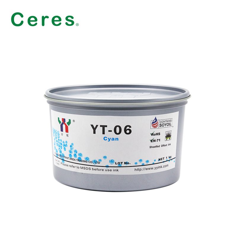 세레스 YT-06 멜라민용 솔벤트 기반 오프셋 인쇄 잉크, 1KG/CAN 포장 및 A+ 등급 품질