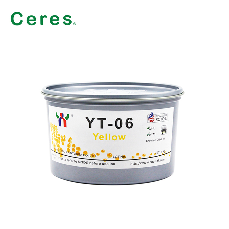 세레스 YT-06 멜라민용 솔벤트 기반 오프셋 인쇄 잉크, 1KG/CAN 포장 및 A+ 등급 품질