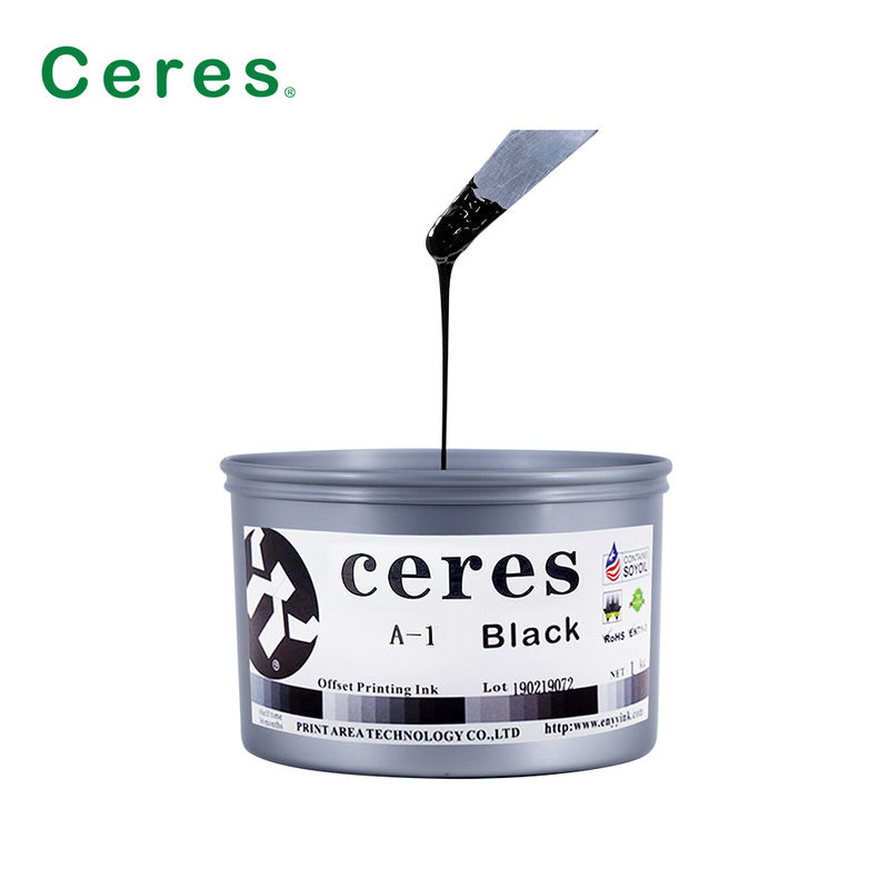 고 광택 고 색 밀도 소야 오프셋 인쇄 잉크 모든 종이에 24 개월 보증