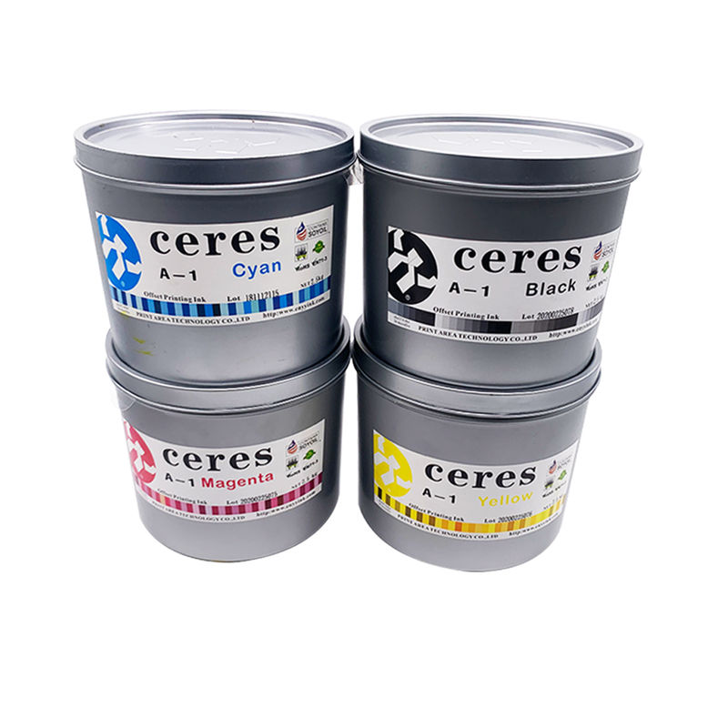 ISO9001 Certified EN71-3 Conforming Soybean Offset Printing Ink with 36 Months Shelf Time