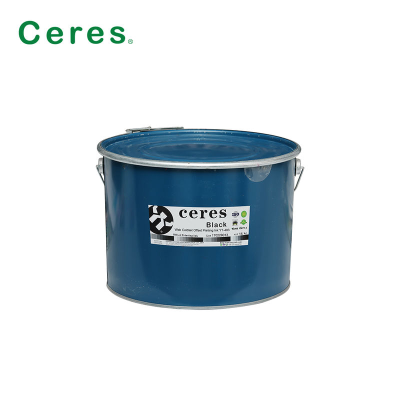 웨브 콜드셋 오프셋 인쇄 잉크 신문 인쇄용 철 배럴 포장에서 강한 잉크 전송