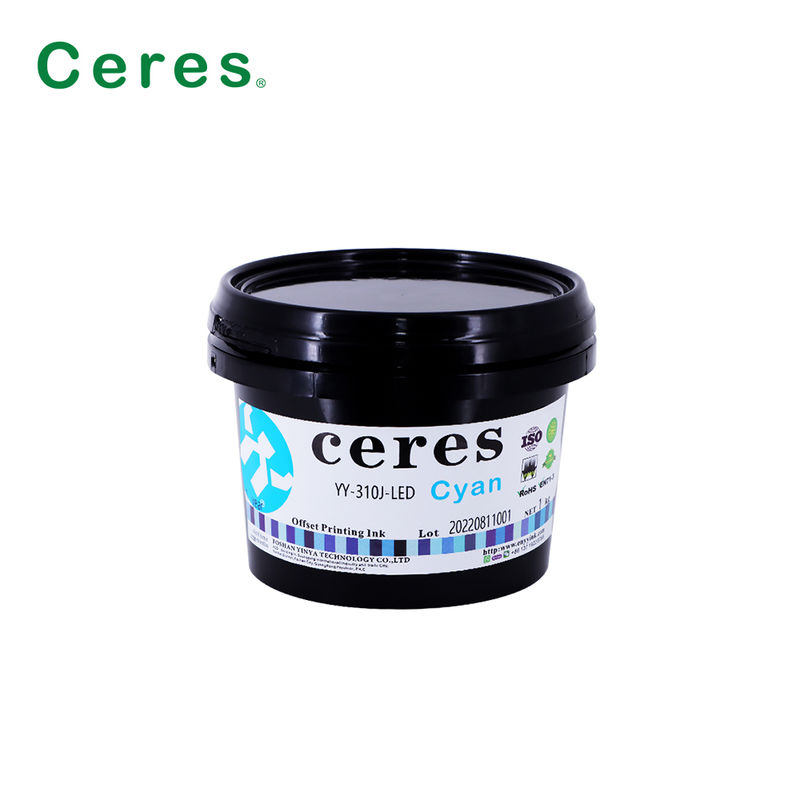 자외선 오프셋 잉크 따뜻한 빨간색 오프셋 인쇄에 좋은 전송 성능으로 빠른 건조