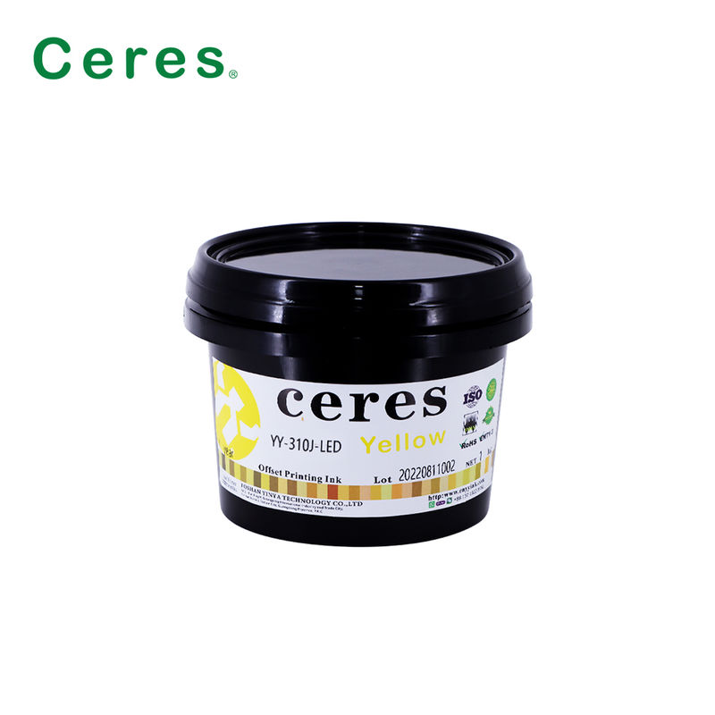 자외선 오프셋 잉크 따뜻한 빨간색 오프셋 인쇄에 좋은 전송 성능으로 빠른 건조