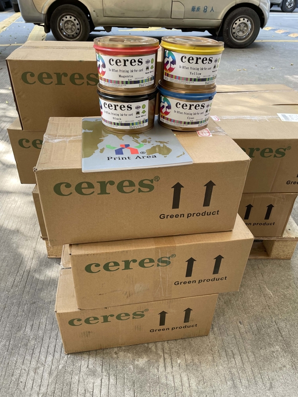 1kg 캔 플라스틱 CMYK 은행 카드 용매 기반 잉크를 위한 빠른 건조 잉크