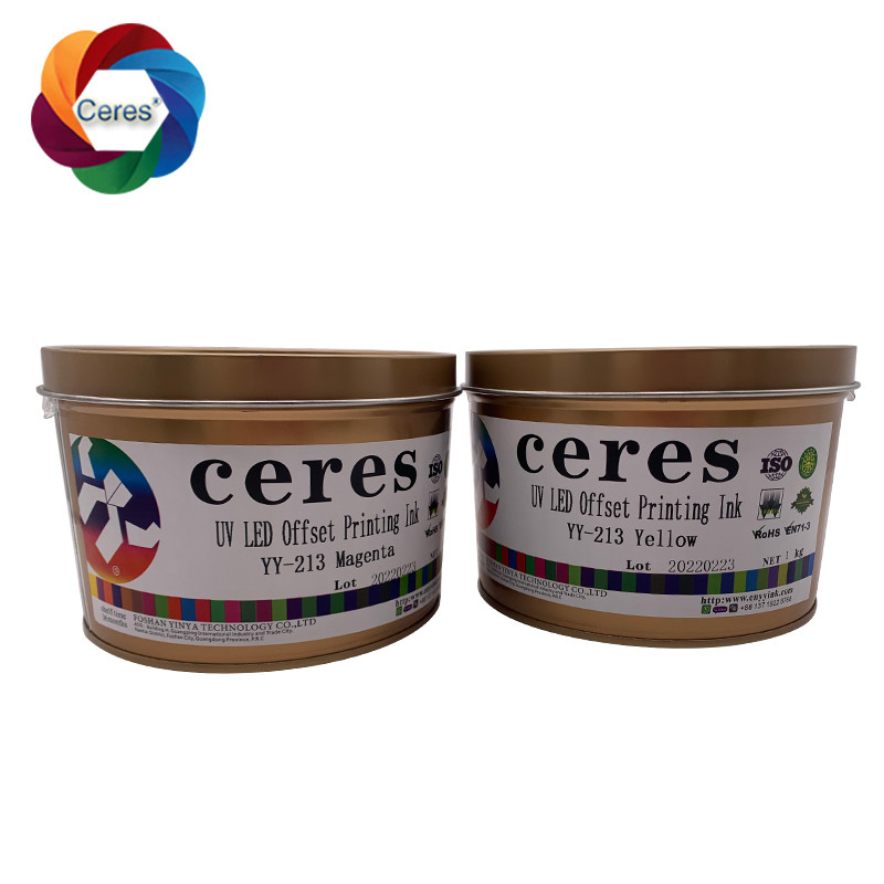 MSDS UV 오프셋 잉크 세레스 1kg 캔 용매 기반 잉크 YY-213 빠른 건조